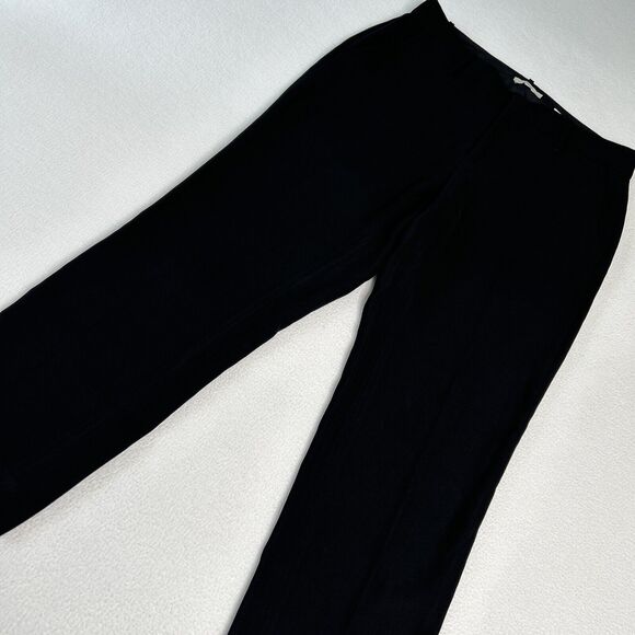 Vince Women's Size 10 Cropped Tapered Trousers Black VR68621640 - Picture 1 of 8